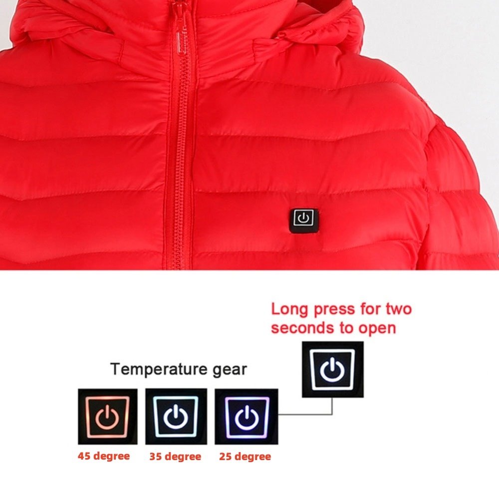 New Heated Jacket Coat USB Electric Jacket Cotton Coat Heater Thermal Clothing Heating Vest Men's Clothes Winter - Imagem 5