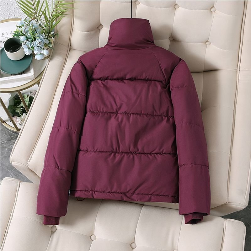 Fashion Down Women's Small Short Winter Cotton-padded Coat Thick Loose - Imagem 5