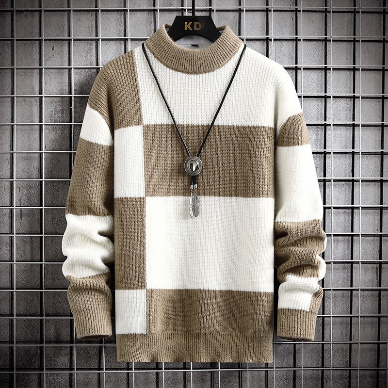 Polyester Men's Casual Cardigan Sweater Coat - Imagem 9
