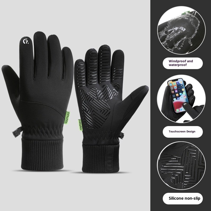 Fleece-lined Thick Waterproof And Cold-resistant Gloves - Imagem 7