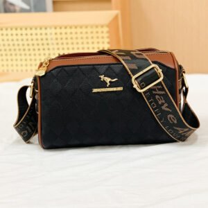 New Leather Indentation Fashionable Stylish Simple Messenger Bag
