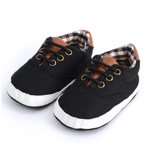 Solid color casual lace soft bottom baby canvas shoes baby shoes toddler shoes - Imagem 8