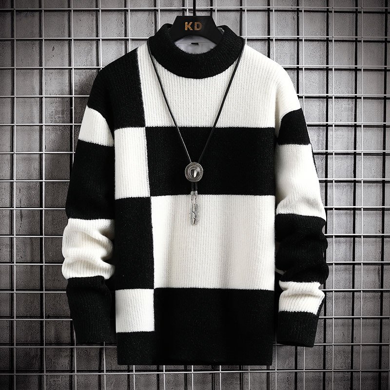 Polyester Men's Casual Cardigan Sweater Coat - Imagem 2