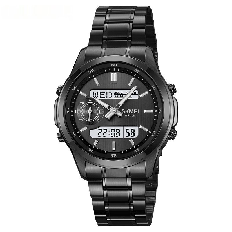Luminous Multifunctional Men's Steel Strap Watch - Imagem 4