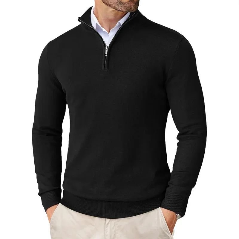 Autumn Men's Season Zipper Sweater Ultra-thin Lightweight - Imagem 8