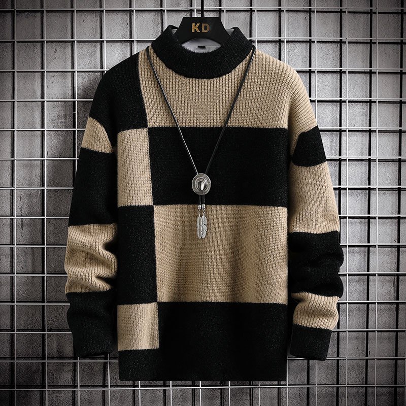 Polyester Men's Casual Cardigan Sweater Coat - Imagem 6