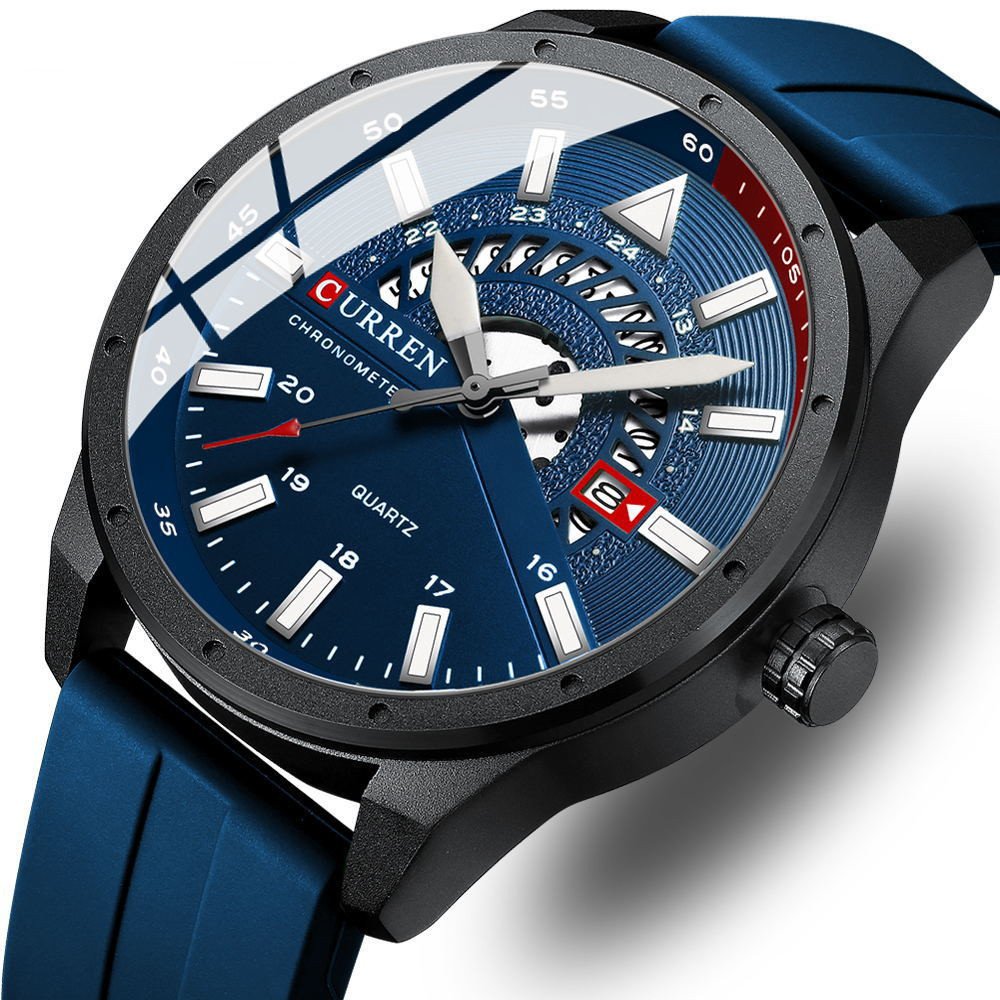 Men's Fashion Casual Tape Quartz Watch - Imagem 4