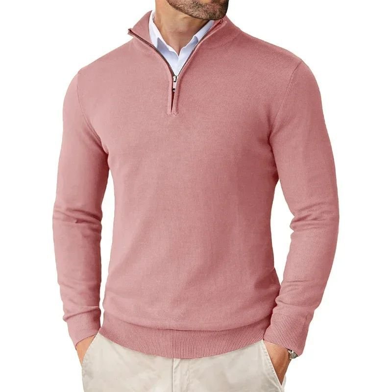 Autumn Men's Season Zipper Sweater Ultra-thin Lightweight - Imagem 2