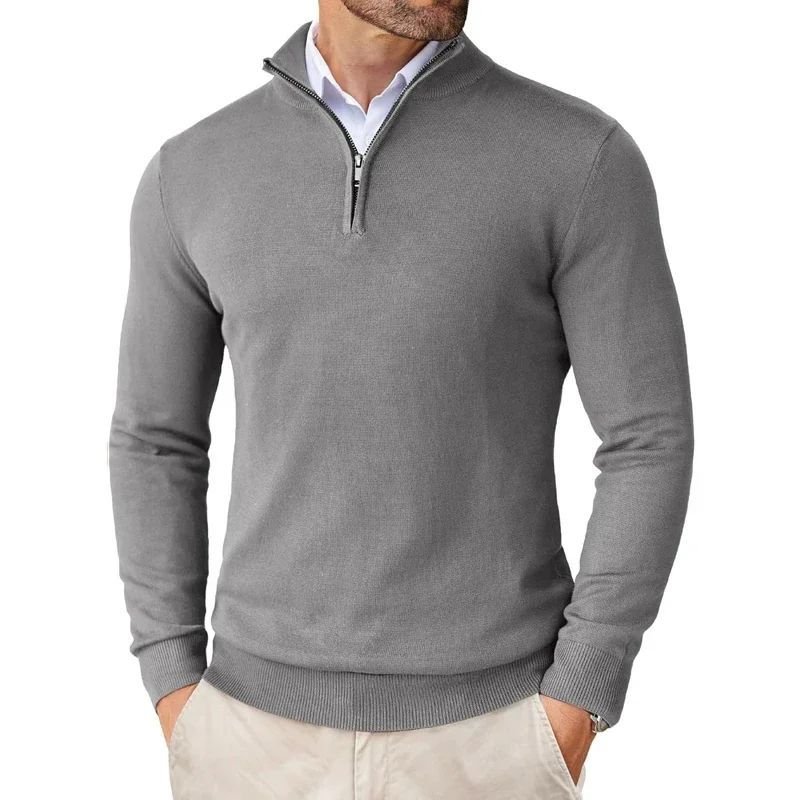 Autumn Men's Season Zipper Sweater Ultra-thin Lightweight - Imagem 9