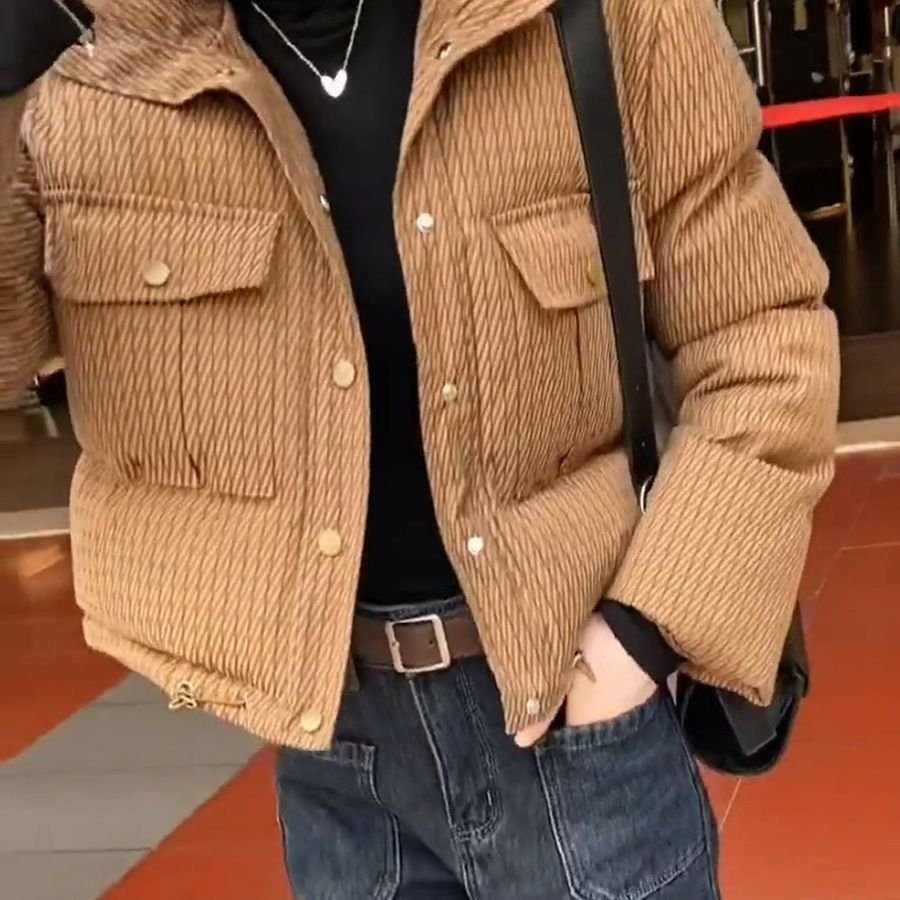 Women's Short Winter Loose Casual Cotton-padded Jacket - Imagem 2