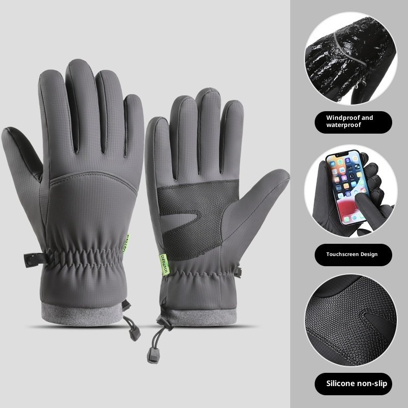 Fleece-lined Thick Waterproof And Cold-resistant Gloves - Imagem 6