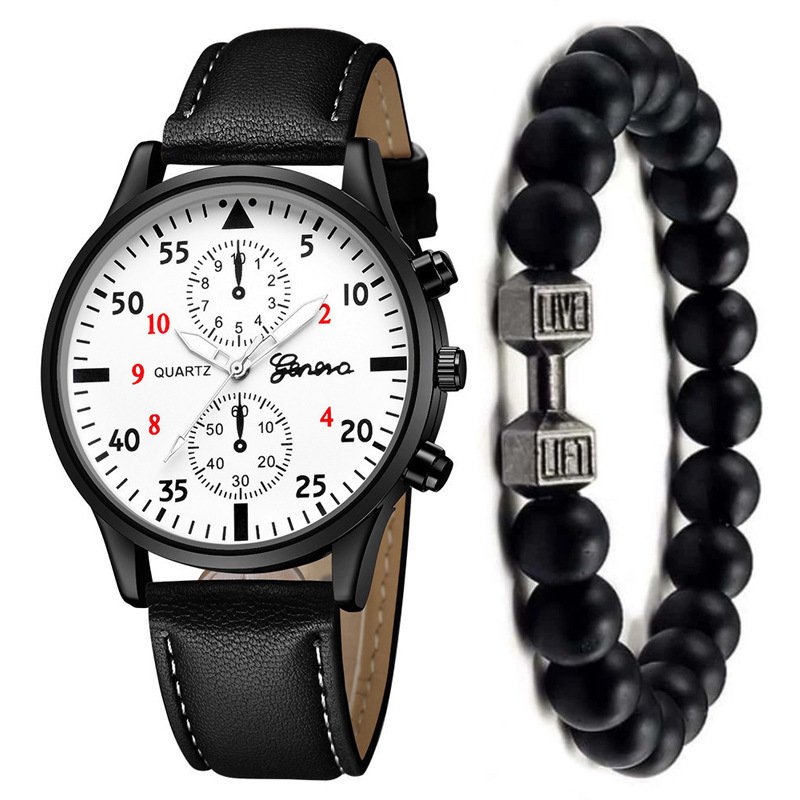 Men's Watch Fashion Quartz Watch Bracelet Set - Imagem 6