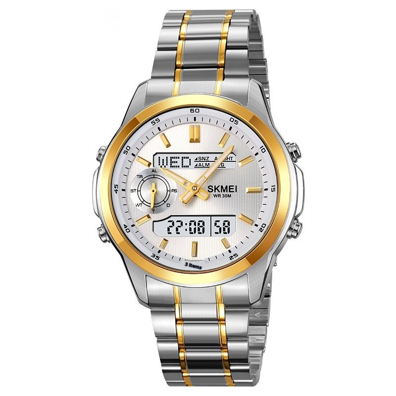 Luminous Multifunctional Men's Steel Strap Watch - Imagem 7