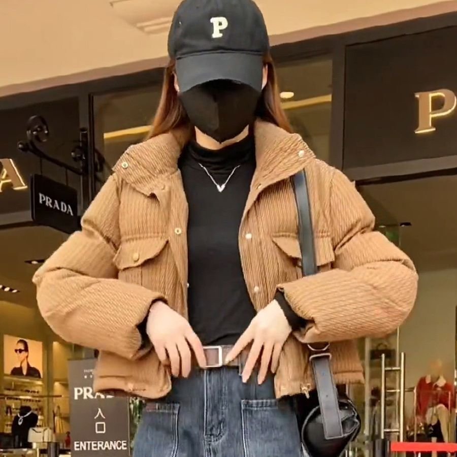 Women's Short Winter Loose Casual Cotton-padded Jacket - Imagem 3