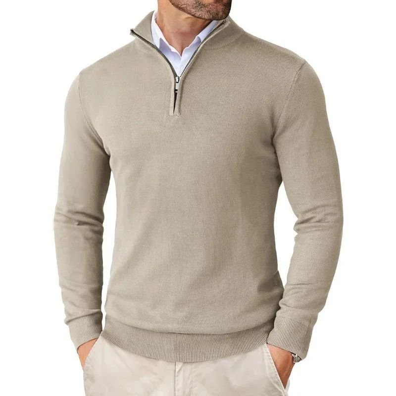 Autumn Men's Season Zipper Sweater Ultra-thin Lightweight - Imagem 6