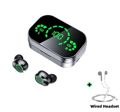 YD03 Wireless Bluetooth-compatible Headset TWS Large Screen Smart Digital Display In Ear Breathing Light - Imagem 9